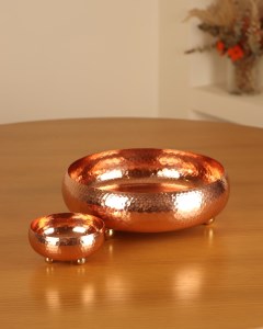 کاسه مسی مدل درسا پایه دار