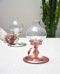 جا شمعی مسی مدل دلنواز