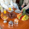شکلات خوری مسی مدل ماه عسل سفید