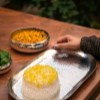 دیس برنج خوری مسی مدل صبا سفید