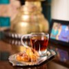 ست تک نفره چای خوری مسی مدل شکیبا سفید