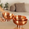 میوه خوری مسی مدل آفاق پایه دار سایز 2 نانو