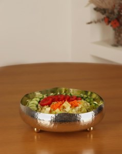 کاسه مسی مدل درسا لب دالبر پایه دار