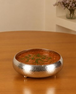 کاسه مسی مدل درسا پایه دار