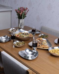 ست شام خوری مسی مدل هرمی